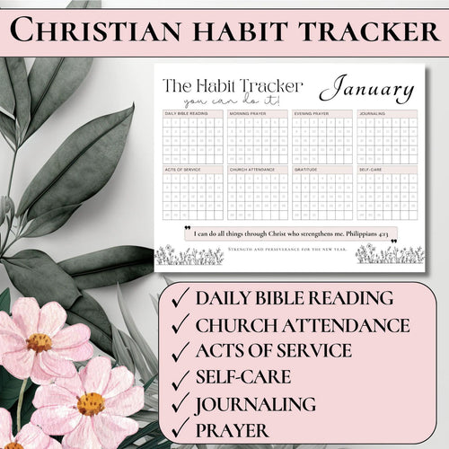 2025 Faith Habit Tracker